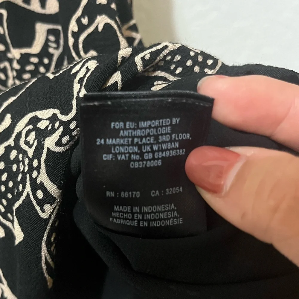 Anthropologie Maeve Elephant Noronha Faux Wrap Size XSmallP - Picture 10 of 12